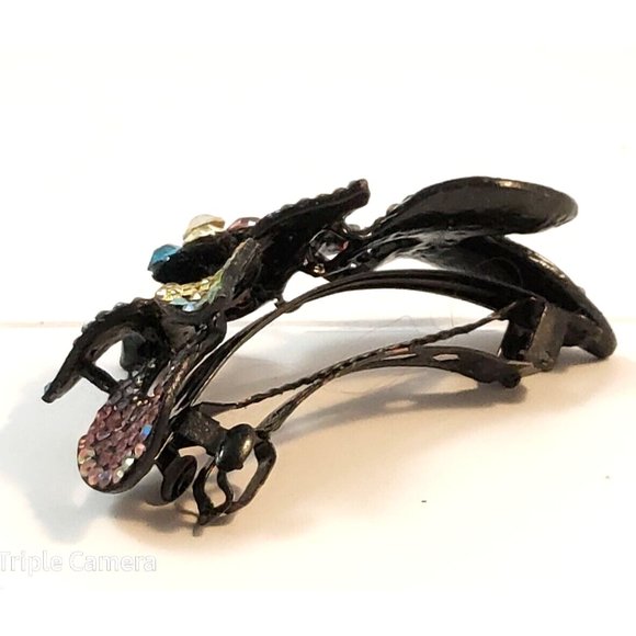 Crystal Flower Hair Barrette Clip 4\